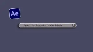 Simple Search Bar Animation i After Effects Tutorials
