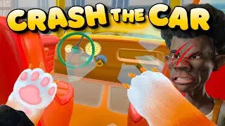Crazy Cat CRASHES CAR!? | I am Cat VR Full Game