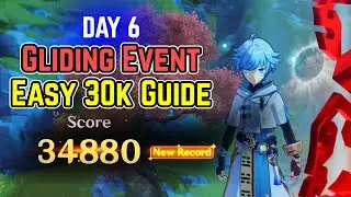 Gliding Challenge Event Day 6 - Easy 30k Gold Guide | Genshin Impact