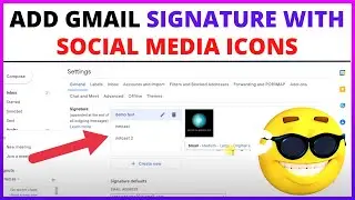 How to Add Gmail Signature With Social Media Icons?