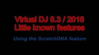 VDJ8.3/2018 - Using the ScratchDNA feature