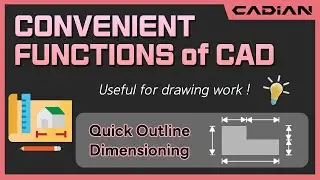 CAD(AutoCAD) Quick Outline Dimensioning - Convenient functions of CADian