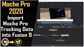 MOCHA 2020 - Import Mocha Pro Tracking Data into Fusion 9 || mocha to fusion