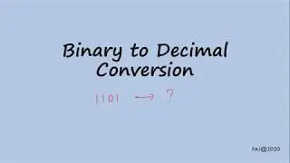 Simple and Easy Binary Decimal Conversion