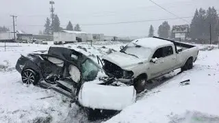 winter car crash 2022 | car vs snow 2022 #winter #carcrash Yakutsk, Russia Winter Crashes