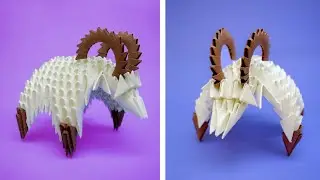 How to make a 3D origami Goat
