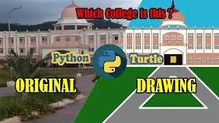 Drawing of Real buildings in Python Turtle Graphics