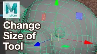 Change Cursor Size or Transform Controls in Maya Tutorial