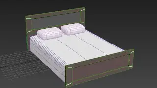 Моделирование кровати в 3DS Max 2016. Спальня (Урок №3)