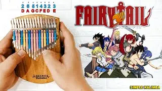 Fairy Tail Main Theme ||•Kalimba Easy Tutorial•||