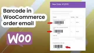 Order barcode in WooCommerce order email |  WooCommerce Barcode Generator plugin