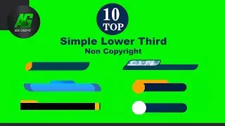 10 Best And Simple Green Screen Lower Third Full HD