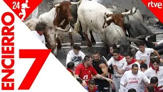 SÉPTIMO ENCIERRO de San Fermín 2024 | Toros de José Escolar