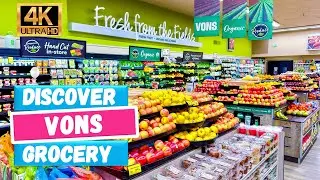 🇺🇸 Discover VONS Supermarket near Disneyland in Anaheim California, USA [4k Video]