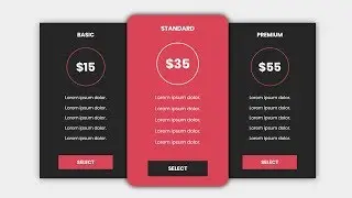 How to design a pricing table with html and css