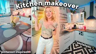 ПОЛНАЯ ПЕРЕДЕЛКА КУХНИ как в Pinterest!🌙 *-500 тысяч* Kitchen Makeover 2023