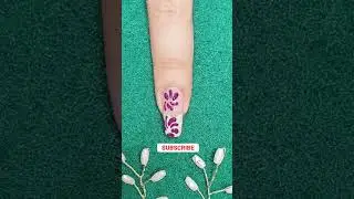 Flower Texture on Transparent nail art design idea must try #shorts