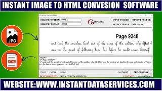 How to Convert Data Entry Images to Html | Html Conversion App for PC