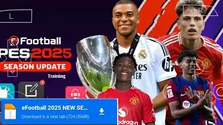 eFOOTBALL PES 2025 PPSSPP OFFLINE REAL FACES CAMERA PS5 NEW KITS & LATEST TRANSFERS 2025 GRAPHICS HD