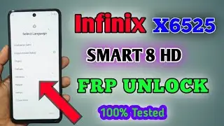 Infinix X6525 Frp Unlock | Infinix Smart 8 Hd Frp Unlock tool
