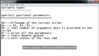 Unix: Special/Positional Parameters in shell scripting PART-1