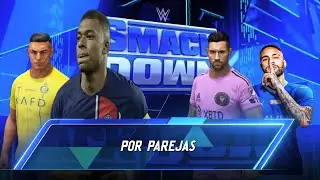 ¡Messi, Neymar vs Mbappé, Cristiano Ronaldo! ¡Batalla Épica en WWE 2K24!🔥