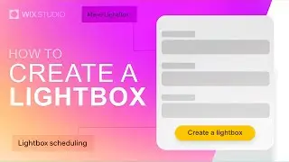 Create Popups | Master Lightboxes in Wix Studio | Tutorial