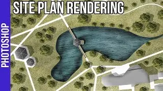 Landscape Site Plan Rendering in Photoshop