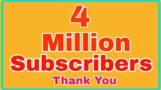 4 MILLION SUBSCRIBERS (Family) Thank you dear friends 💖🎉🎉💖