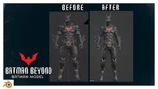 Customizing 3D character models - Batman Beyond Intro Tutorial