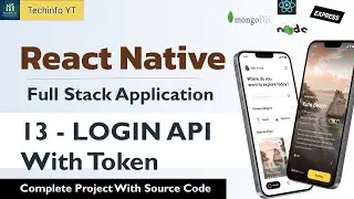 Login API With Token | Building a Fullstack React Native Application | React Native