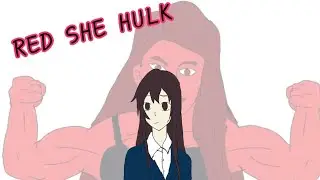 RED SHE HULK Transformation Animation