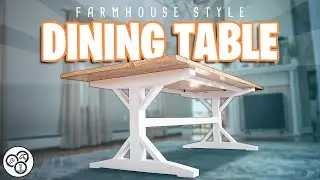 Building the BASE for my Farmhouse DINING TABLE | Plans Available