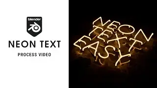 Easy Neon Text in Blender 3.0 | Blender Tutorial