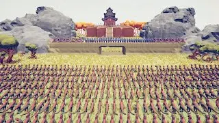 Arrow League Temple vs Dinosaur and Animal in TABS Mod Map Creator Totally Accurate Battle Simulator
