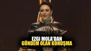 Ezgi Mola'nın Altın Kelebek Ödül Töreni'nde yaptığı konuşma sosyal medyada gündem oldu