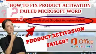 HOW TO FIX MICROSOFT WORD PRODUCT ACTIVATION KEY FAILED// 2021