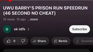 UWU BARRY'S PRISON RUN SPEEDRUN (38 SEC NO CHEATS OR HACK) @uwucutesingle