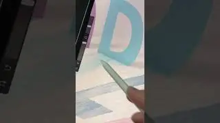 EASY 3D Lettering Effect in Procreate 🤯 #Shorts