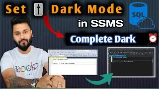 This extension will turn your SQL Server Management Studio (SSMS)  to complete dark mode 🫨