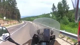 а/д Кяхта-Улан-Удэ Мотопутешествие на Africa Twin