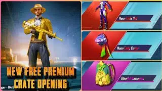 New Premium Crate Opening BGMI | Free Premium Crate Opening Pubg | Neon Lady Set Dance Crate Opening