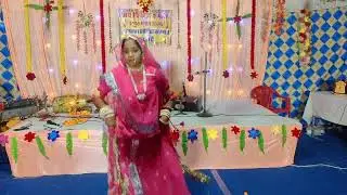 Dance performance by girl on rajputi song