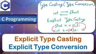 Explicit Type Casting | Explicit Type Conversion | Explicit Typecasting | C Programming Language