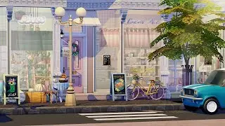 Shopping Street • The Sims 4 • No CC | Speed Build