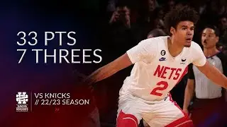 Cameron Johnson 33 pts 7 threes vs Knicks 22/23 season