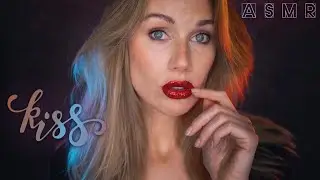 ASMR 💋 CLOSE-UP KISSES & POSITIVE AFFIRMATION 💋 Breathy Mouth Sounds 💋 Ear Blow