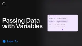 Passing Data with Variables