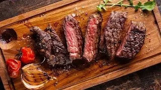 At night, we cook dinner for mom # night # salad # steak