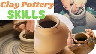 Clay Pottery Crafting Skills - Pleasing to Watch. #pottery #potter #craft #skills #handicraft